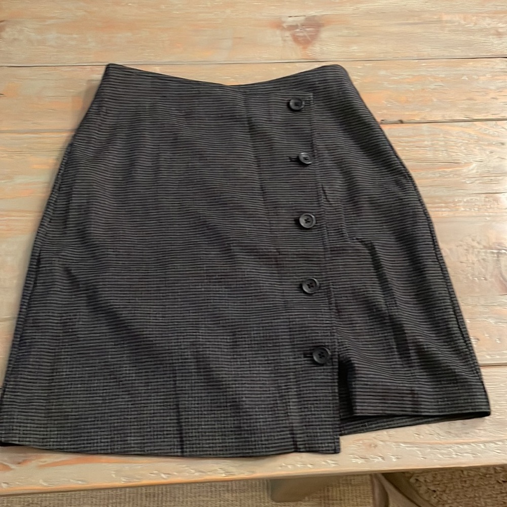 Banana republic houndstooth wrap skirt